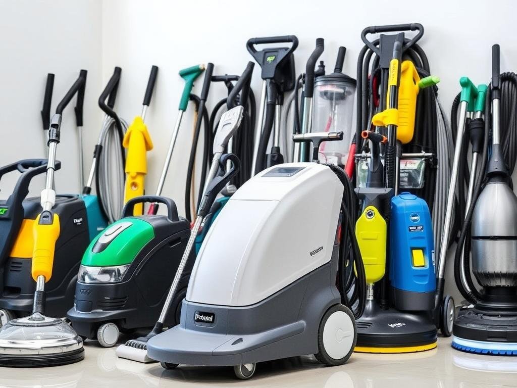 معدات تنظيف متطورة تستخدمها شركة آفاق الحياة في الإمارات