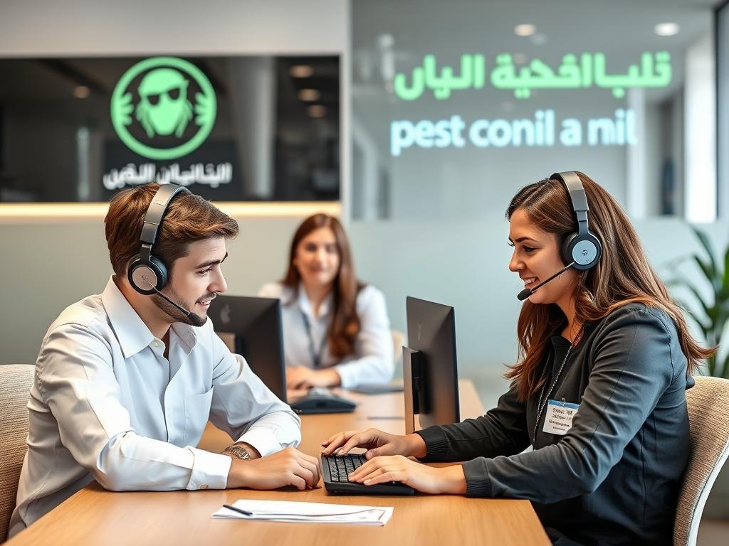فريق خدمة العملاء في شركة آفاق الحياة